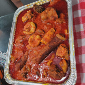 Buka Stew w/Assorted Meat (Shaki, Ponmo and Beef)