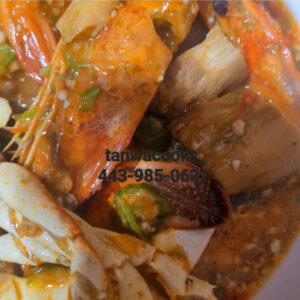 Seafood Okro Soup (Crab, Fish and Shrimp)